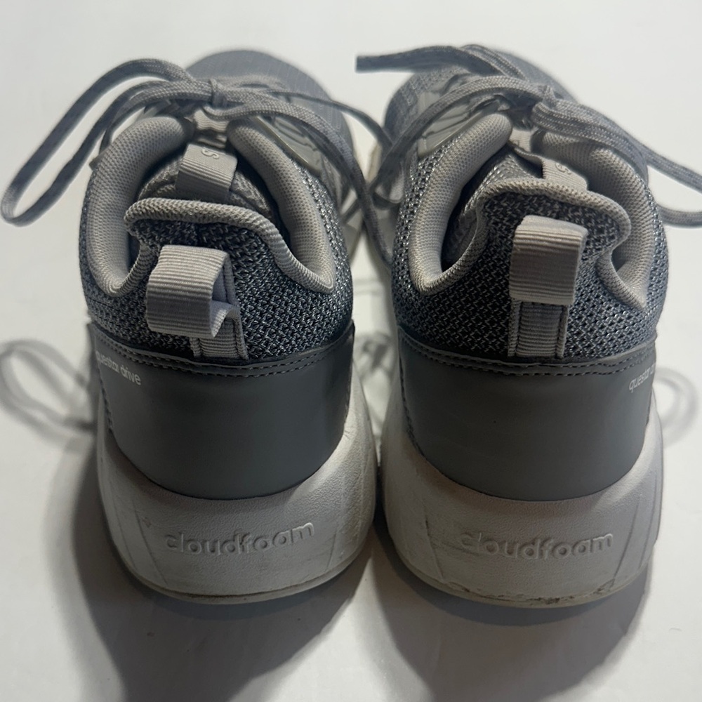 adidas Questar Drive Grey and white mesh Athletic Sneakers ortholite float sz 8 - Picture 2 of 8